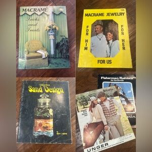 Vintage Macramé Knitting Sand Design Book Collection